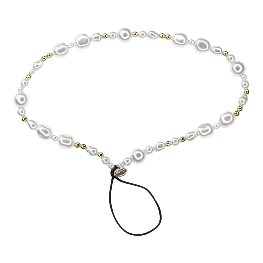 Strap de mano - Perlas Dorado